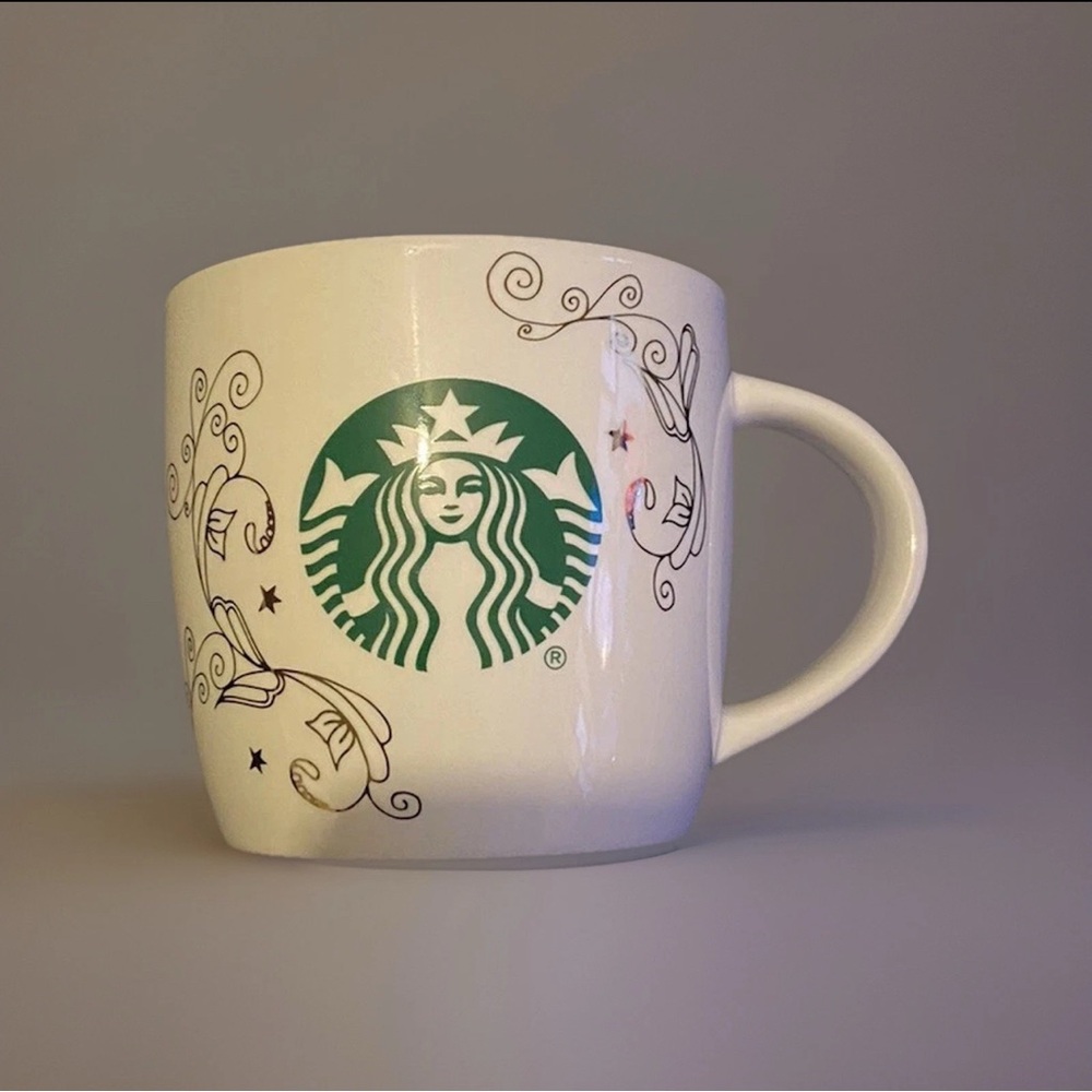 Starbucks Artistic White Mug